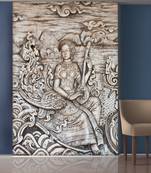 White Beautiful Lady Mural Wallpaper