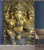 Golden Ganesha Mural Wallpaper
