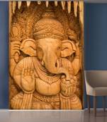 Yellow Lord Ganesha Mural Wallpaper
