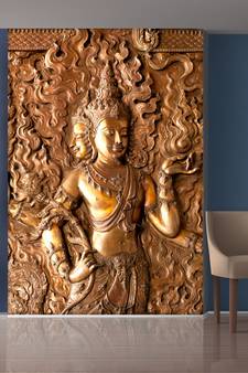Golden Lord with Multiple Head Mural wallpaer