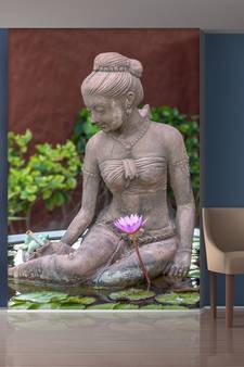 Grey Lady Mural Wallpaper