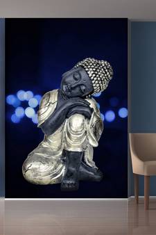 Golden Buddha Mural Wallpaper