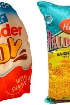 2 Microfibre Filled Reversible Cushion For Kids