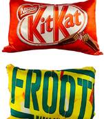 2 Microfibre Filled Reversible Cushion For Kids