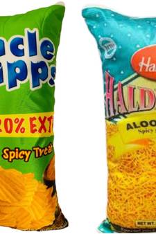 2 Microfibre Filled Reversible Cushion For Kids