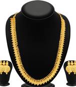 Royal Gold Plated Temple Jewellery Necklace Set