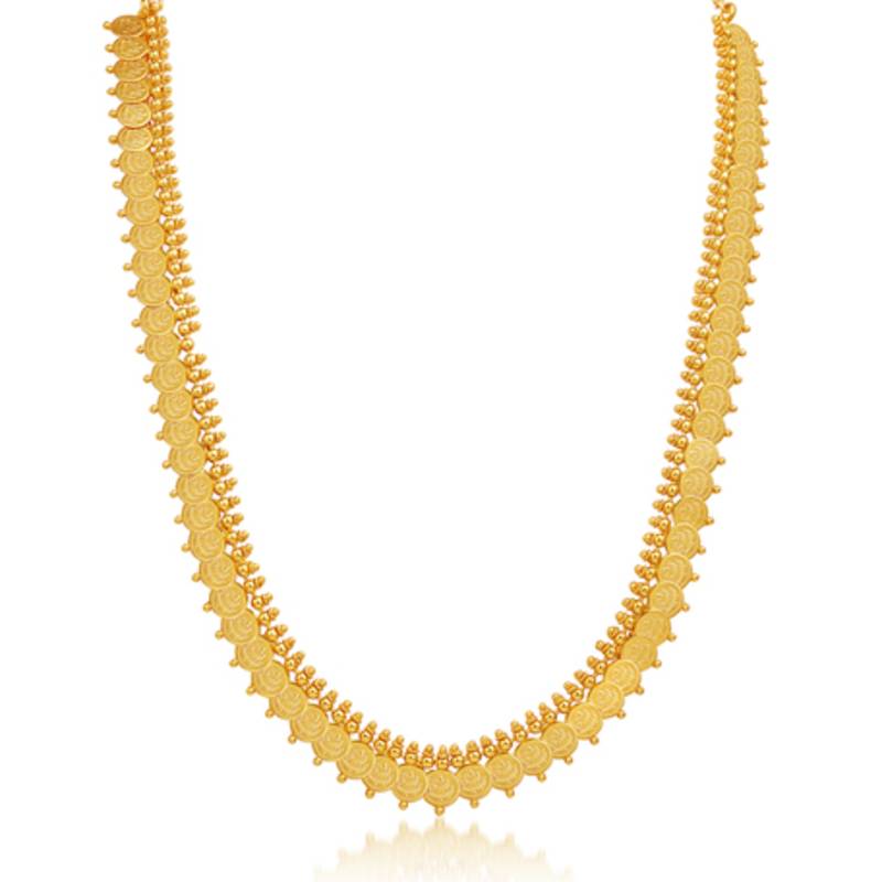 Royal Gold Plated Temple Jewellery Necklace Set