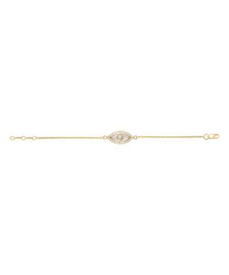 Medium Marquise Evil Eye Diamond inlay Chain Bracelet 1
