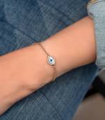 Baby Marquise Evil Eye Diamond Chain Bracelet
