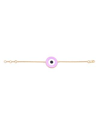 Large Enamel Evil Eye Chain Bracelet 2