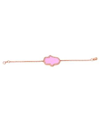 Hamsa Hand Enamel Diamond Chain Bracelet 2
