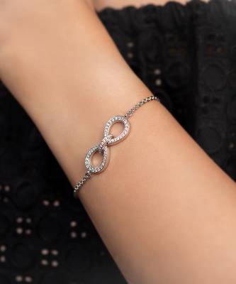 Infinity Diamond Chain Bracelet 1