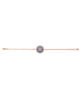 Personalised Enamel Initial Diamond Chain Bracelet 1