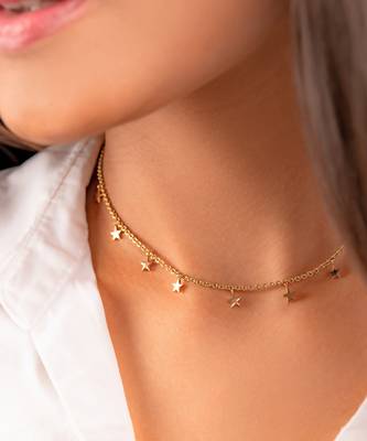 Star Collar Diamond Chain Pendant 2
