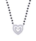 Heart Diamond Nazar Bead Pendant