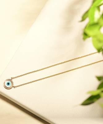 Evil Eye Diamond Chain Pendant 2