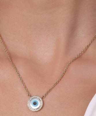 Evil Eye Diamond Chain Pendant 3