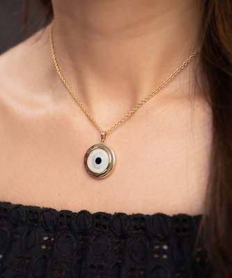 Off White Evil Eye Chain Pendant 2