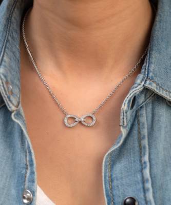 Infinity Diamond Chain Pendant 2