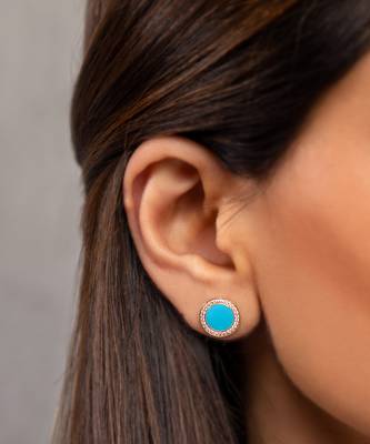 Enamel Diamond Studs 1