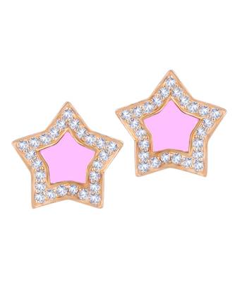Star Enamel Diamond Studs 1
