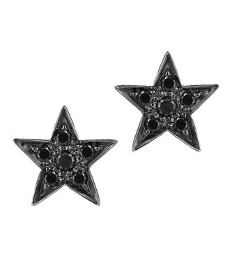 Star Black Diamond Studs 1