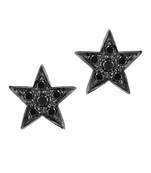Star Black Diamond Studs