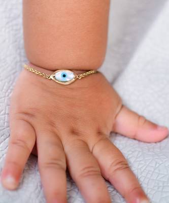 Baby Marquise Evil Eye Chain Bracelet 1