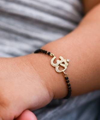 Baby OM Diamond Nazar Bracelet Bead 2