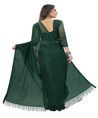 Mehendi brasso brasso saree with blouse 4