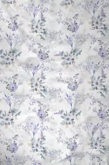 ROSARA HOME Floral Pack of 2 Sheer Door Curtains -7 Feet,Lavender