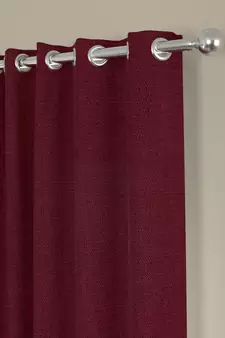 ROSARA HOME Solid Pack of 2 Regular Long Door Curtains -9 Feet,Maroon