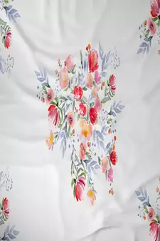 ROSARA HOME Floral Pack of 2 Regular Long Door Curtains -9 Feet,Multicolor