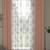 ROSARA HOME Floral Pack of 4 Black Out and Sheer Long Door Curtains -9 Feet,Peach::White