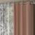 ROSARA HOME Floral Pack of 4 Black Out and Sheer Long Door Curtains -9 Feet,Peach::White