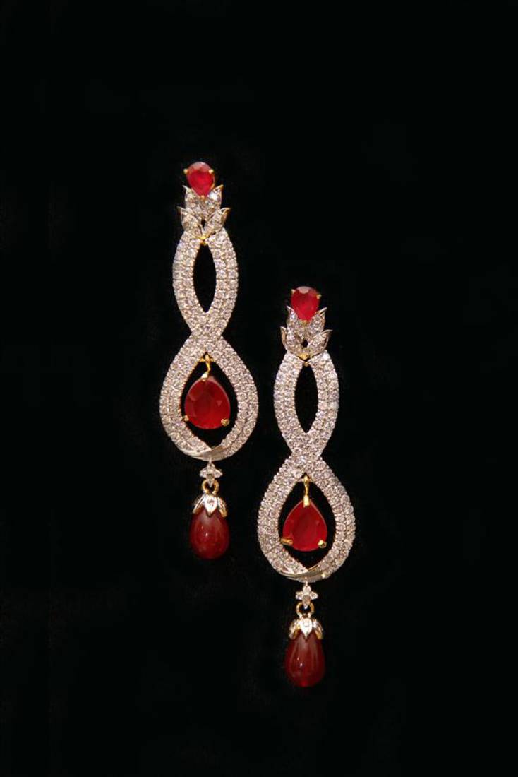 spectacular danglers E-01(red)