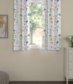 ROSARA HOME Geometric Pack of 2 Regular Window Curtains -5 Feet,Multicolor