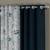 ROSARA HOME Solid Floral Pack of 4 Room Darkening and Regular Door Curtains -7 Feet,Dark Blue::Blue