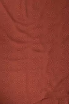 ROSARA HOME Jacquard Abstract Pack of 4 Regular and Sheer Door Curtains -7 Feet,Rust::White