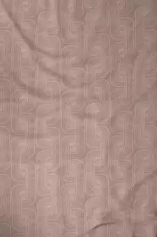 ROSARA HOME Jacquard Geometric Pack of 4 Regular and Sheer Long Door Curtains -9 Feet,Blush::White