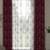 ROSARA HOME Jacquard Pack of 4 Regular and Sheer Long Door Curtains -9 Feet,Maroon::White