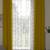 ROSARA HOME Jacquard Pack of 4 Regular and Sheer Long Door Curtains -9 Feet,Gold::White