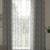 ROSARA HOME Jacquard Pack of 4 Regular and Sheer Long Door Curtains -9 Feet,Grey::White