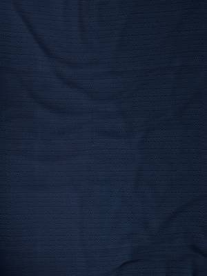 ROSARA HOME Solid Floral Pack of 4 Regular and Sheer Door Curtains -7 Feet,Navy Blue::White 3