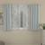 ROSARA HOME Solid Abstract Pack of 4 Regular and Sheer Window Curtains -5 Feet,Light Grey::White