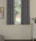 ROSARA HOME Textured Pack of 2 Black Out Window Curtains -5 Feet,Beige