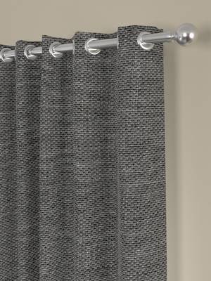 ROSARA HOME Textured Pack of 2 Black Out Door Curtains -7 Feet,Beige 2