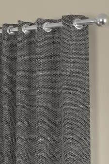 ROSARA HOME Textured Pack of 2 Black Out Long Door Curtains -9 Feet,Beige