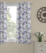 ROSARA HOME Floral Pack of Single Regular Window Curtain -5 Feet,Lavender