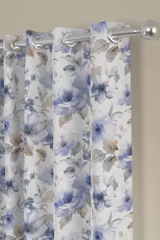 ROSARA HOME Floral Pack of Single Regular Window Curtain -5 Feet,Lavender